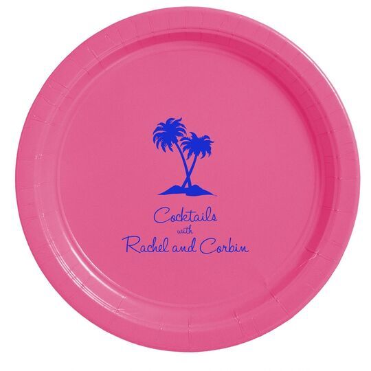 Palm Trees Paper Plates